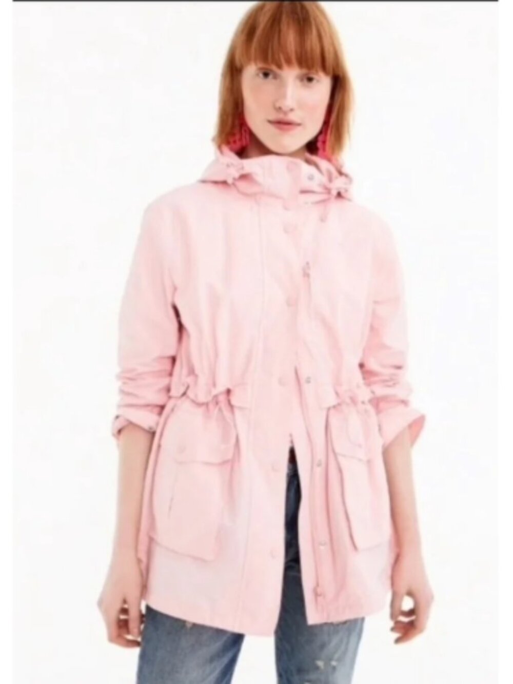 J.Crew Perfect Rain jacket Pink Size SP